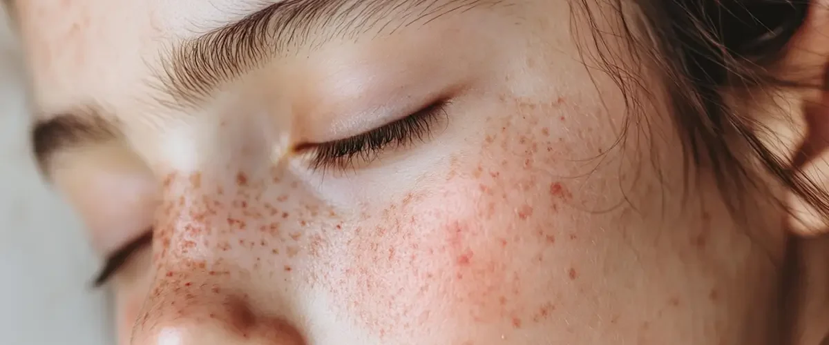 ruddy skin